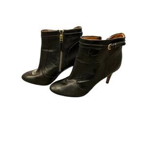 Nine West Mainstay Ankle Booties‎ – Women’s 8M. Black leather stiletto heels